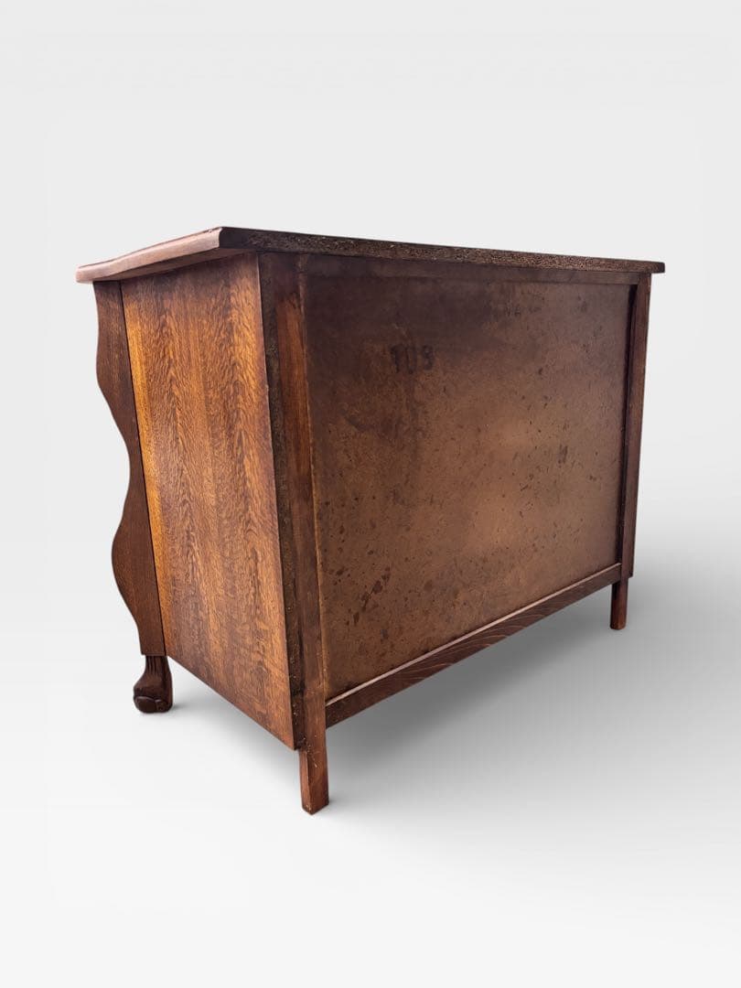 英国アンティーク 大型 木製サイドボード 飾り棚 チェスト カウンターテーブル