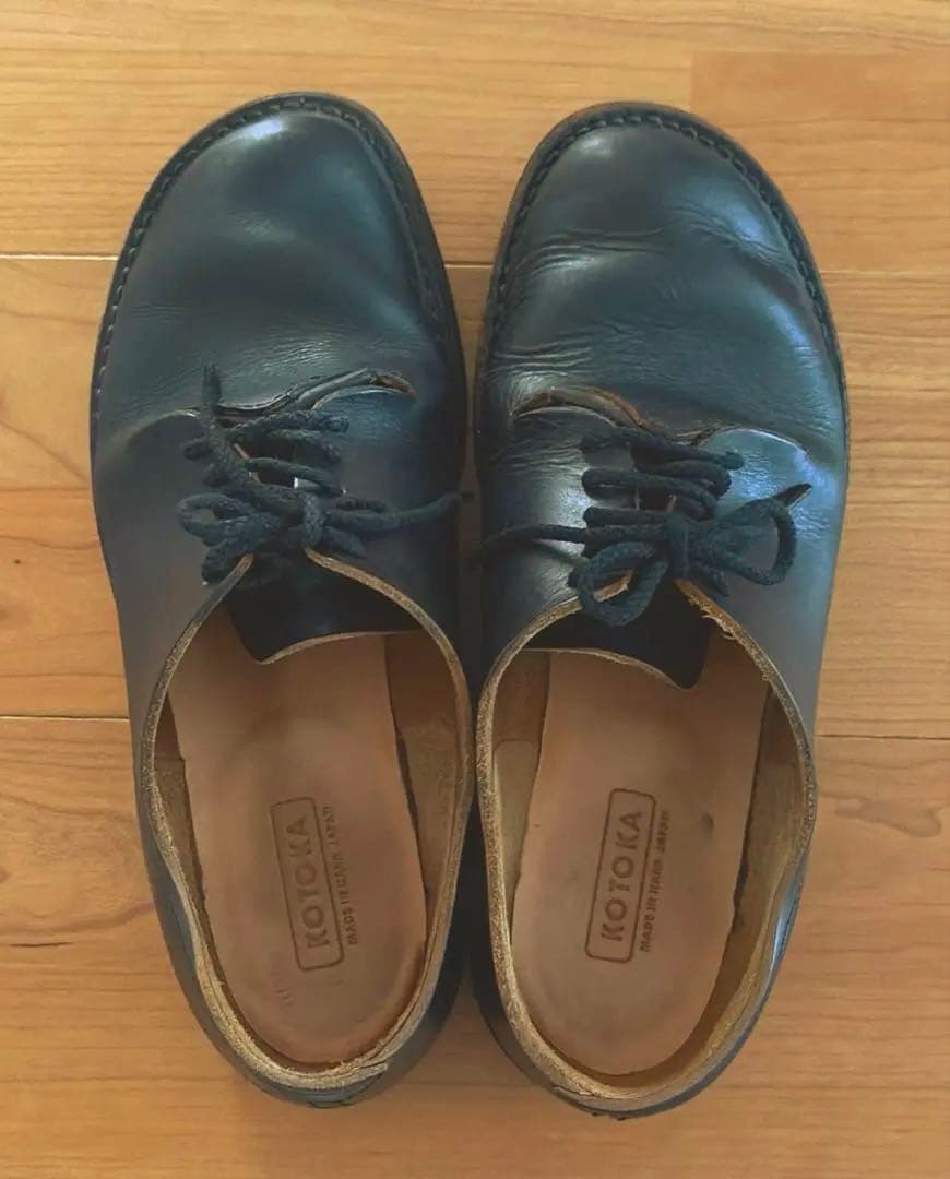 KOTOKA 1枚革ダービー ブラック KTO2002