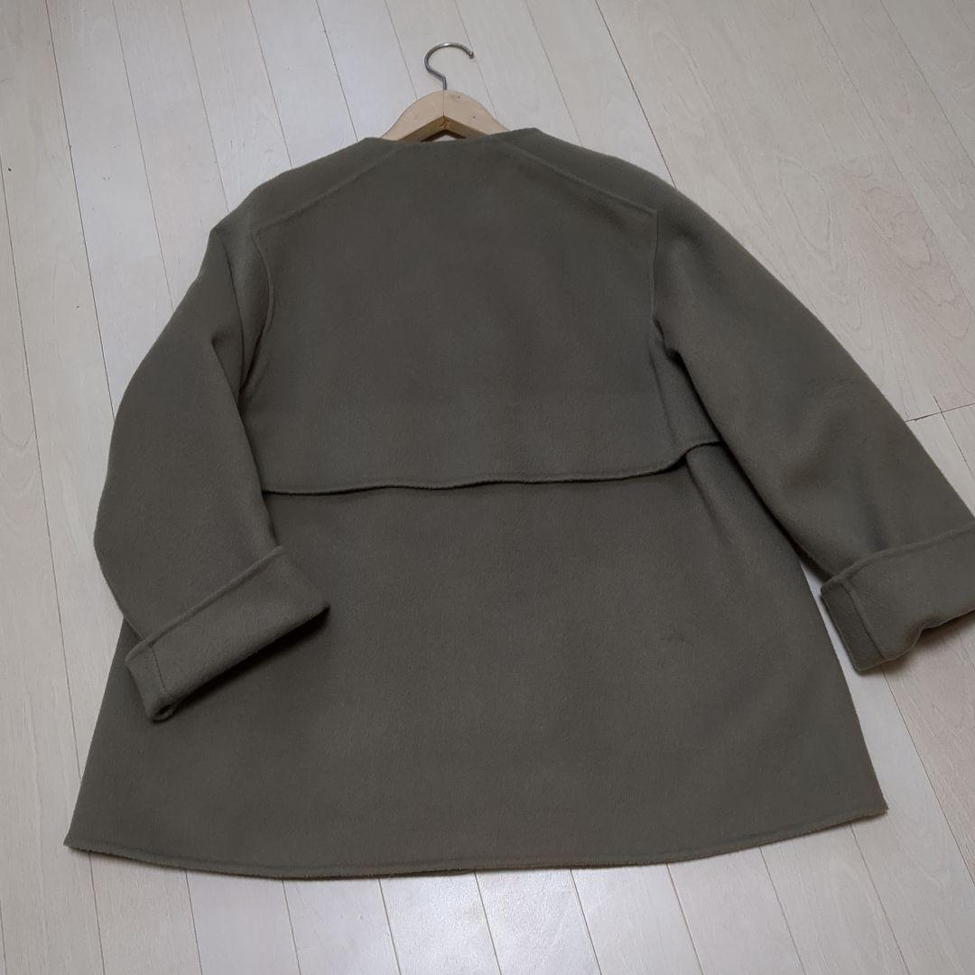 GALERIE VIE ウールダブルフェイス　ノーカラーコート