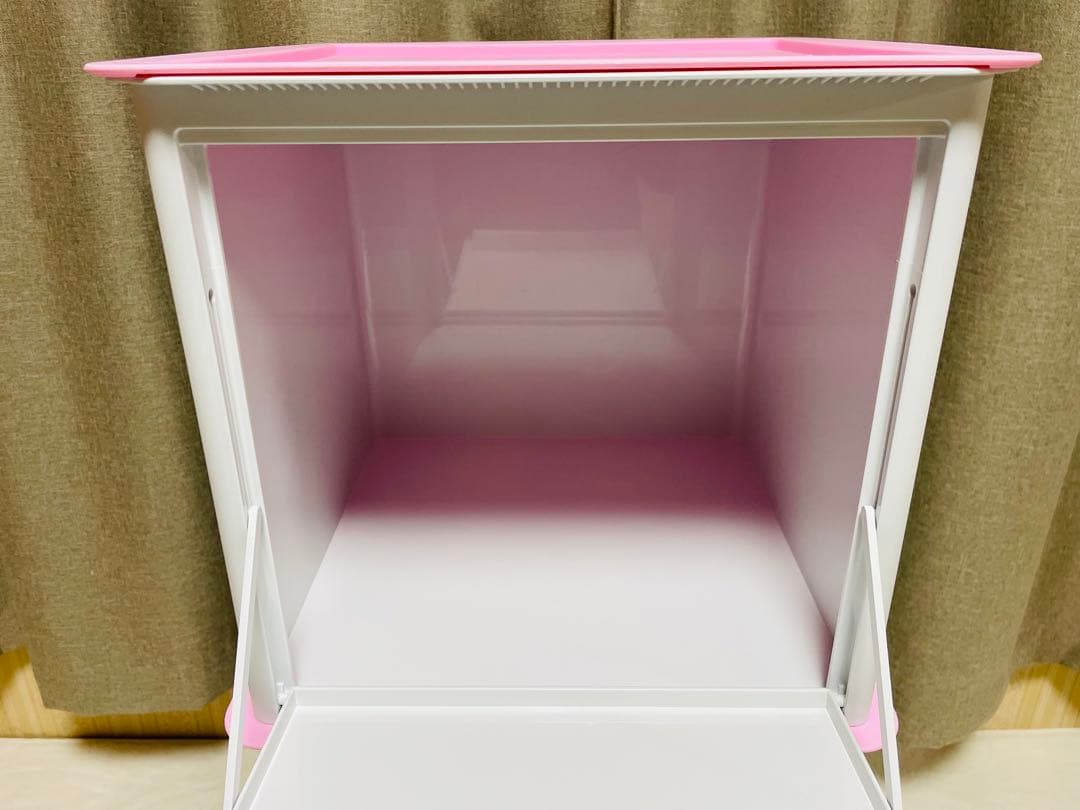 3個セット/タッパーウェア/マルチオーガナイザー/キャスター付きパレット/ピンク