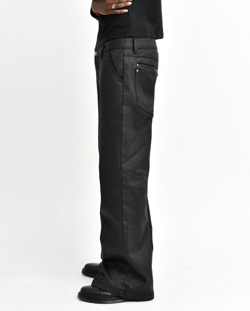 パンツ Asapmode Stacked Oil Coating Pants L