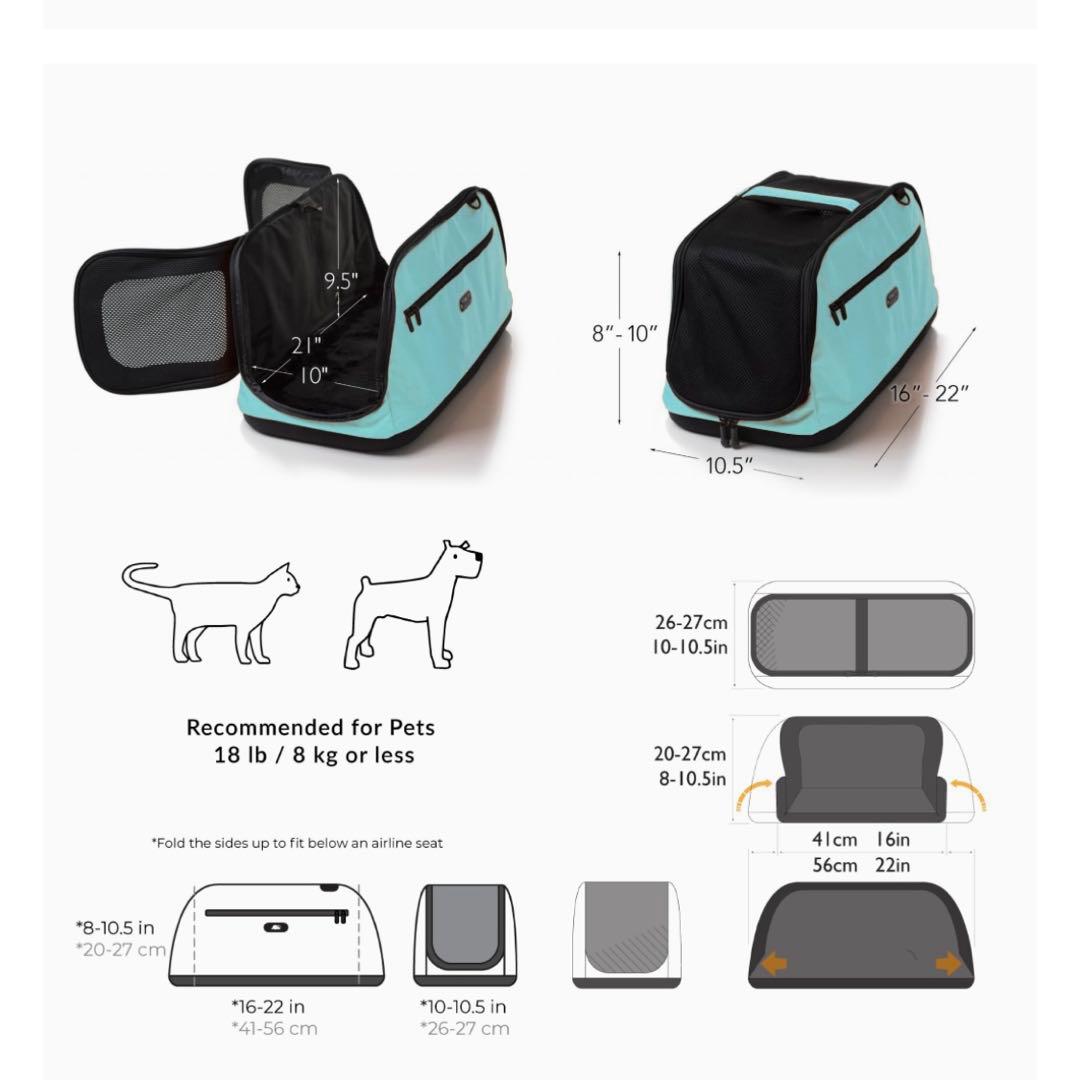 キャリーバッグ ペット用 スリーピーポッド エアー ジェットブラック 美品