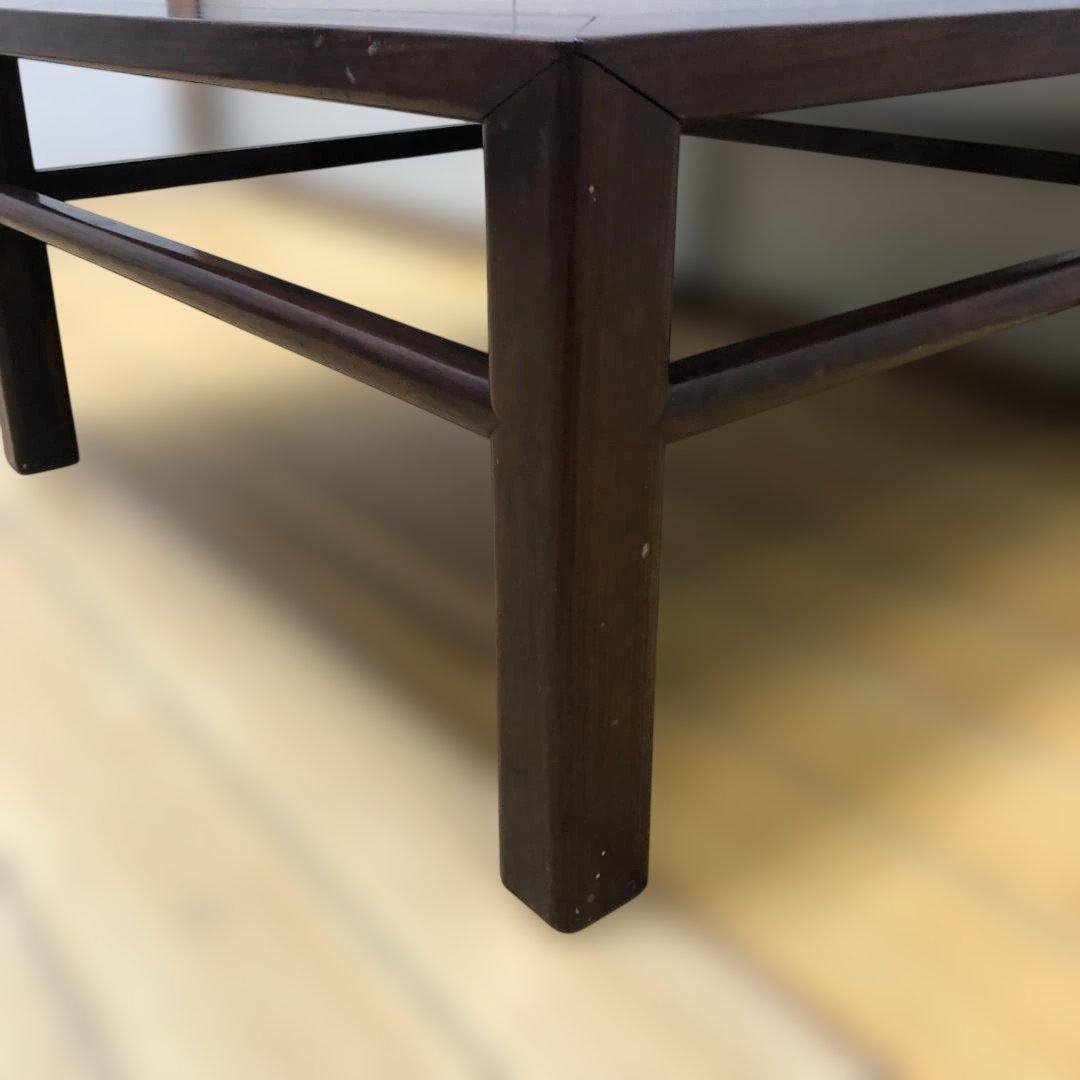 送料無料 昭和十七年 検印あり 無垢材 座卓 古家具 戦前 戦中 251215