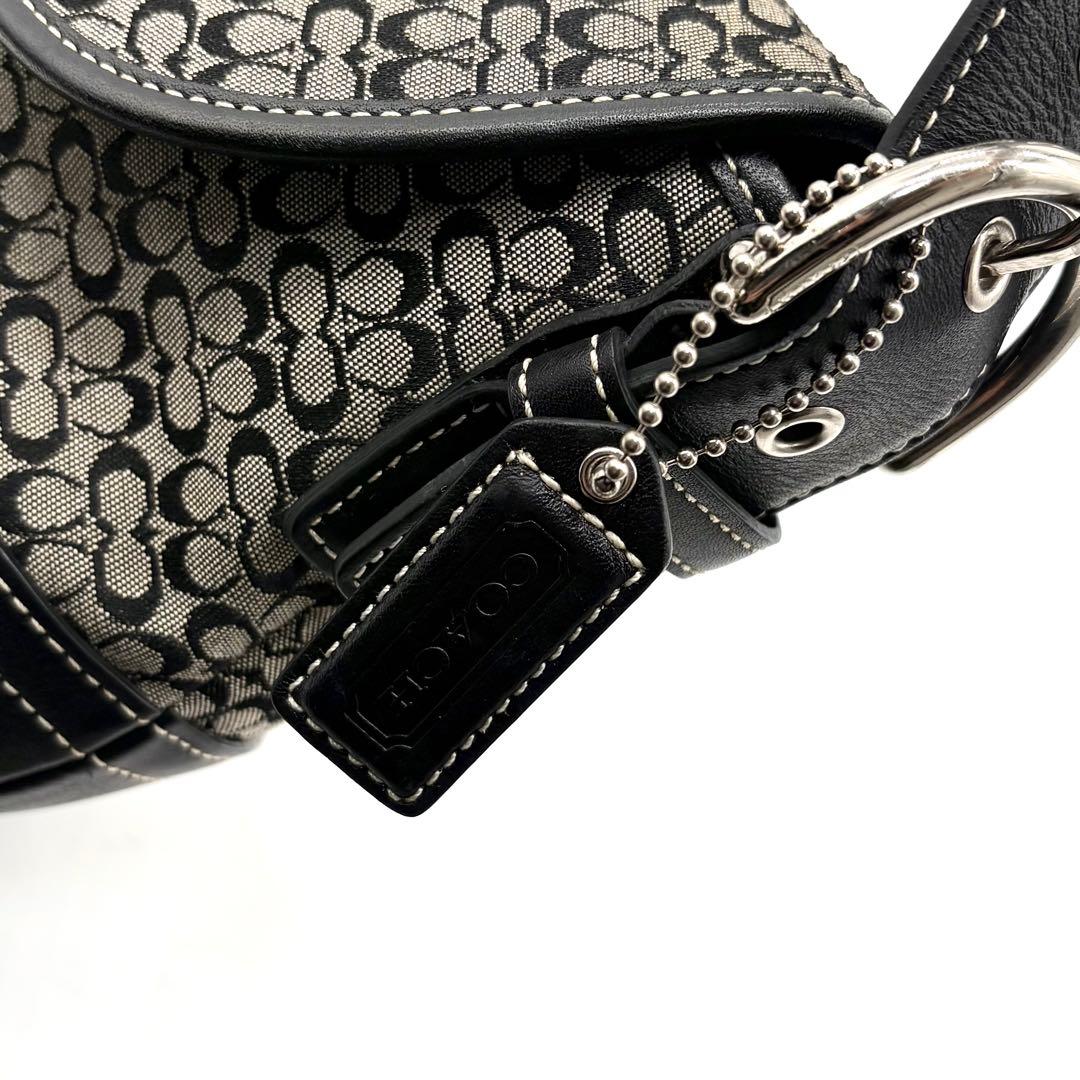 COACH コーチ ソーホー ワンショルダー ミニシグネチャー ブラック