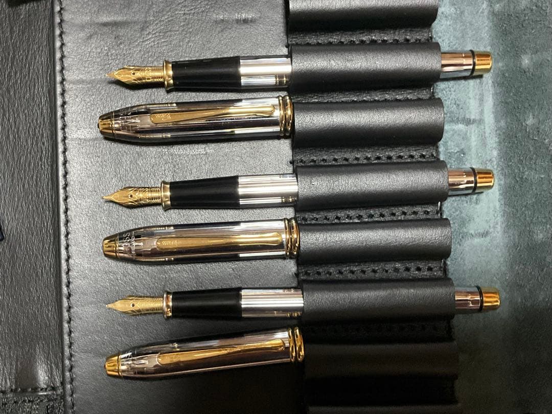 クロス　万年筆　タウンゼントメダリスト3本とペンケース