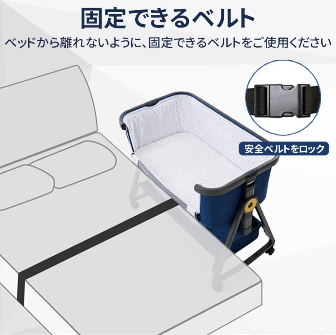 【新品】折り畳みベビーベッド 2025年モデル　カーキ