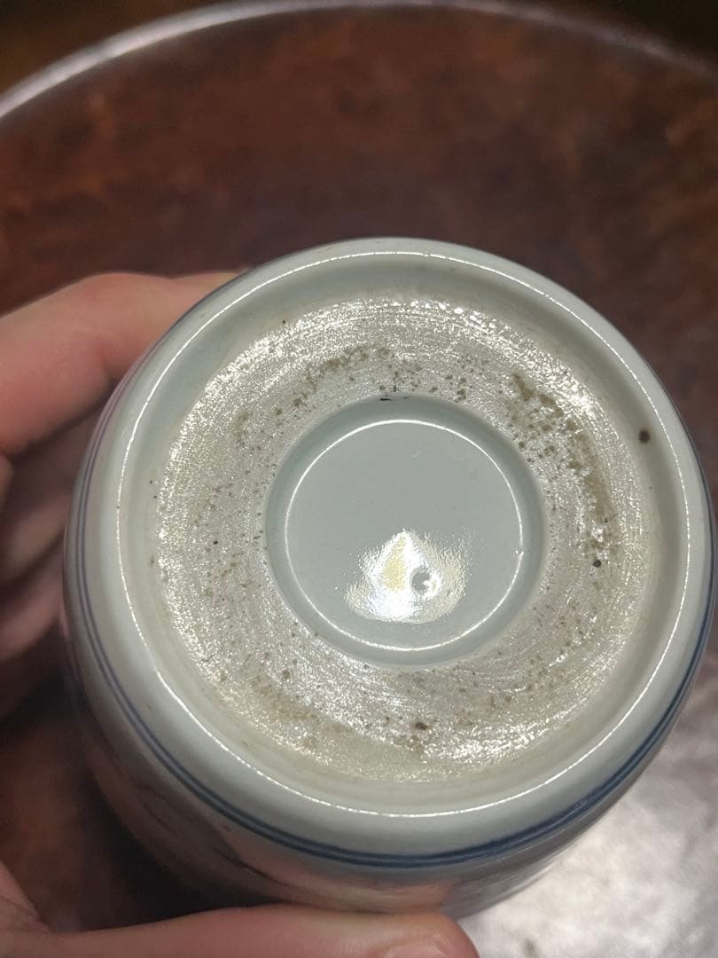 モダンデザイン　古伊万里　蕎麦猪口　散らし　無傷完品　大振り　松竹梅　柿右衛門