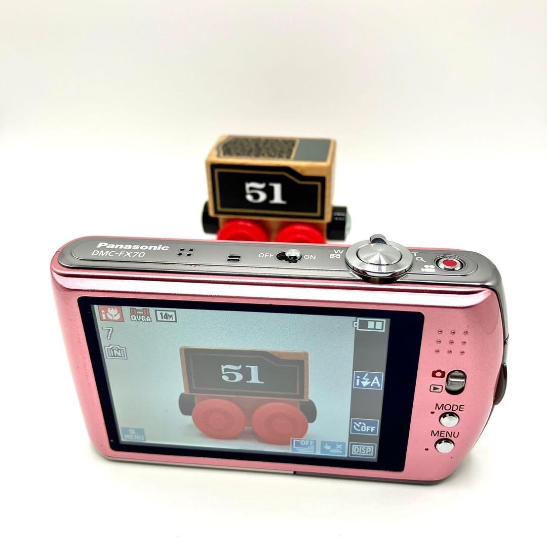 【箱付・動作品】Panasonic DMC-FX70 ピンク デジカメ コンデジ