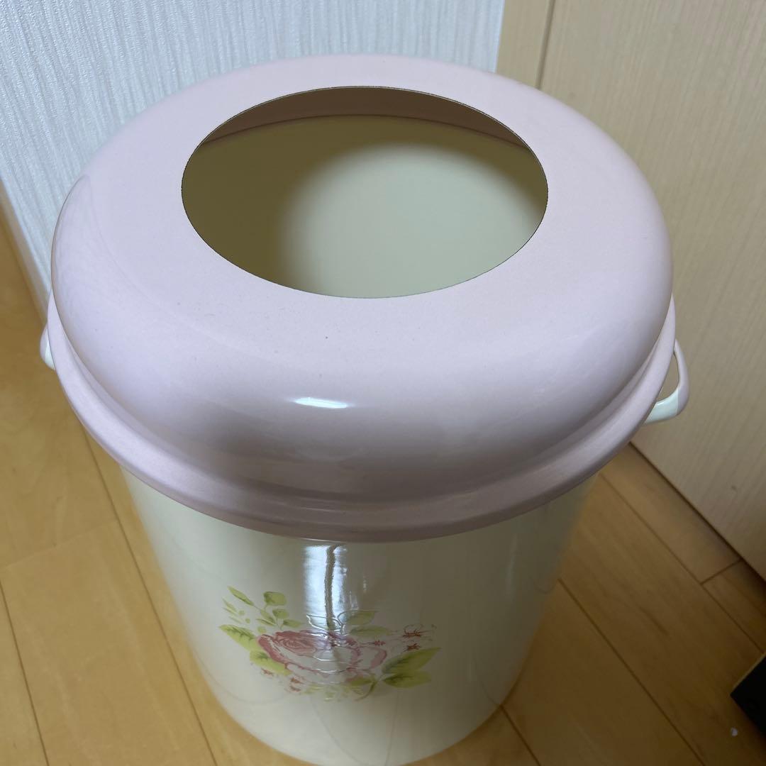 イマン imane フローラ ホーロー トラッシュ缶 特大 希少 アンティーク