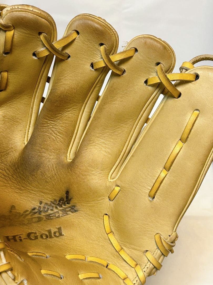 希少!!★バックスタイル×ベージュ★ ハイゴールド 硬式 ピッチャー用グローブ