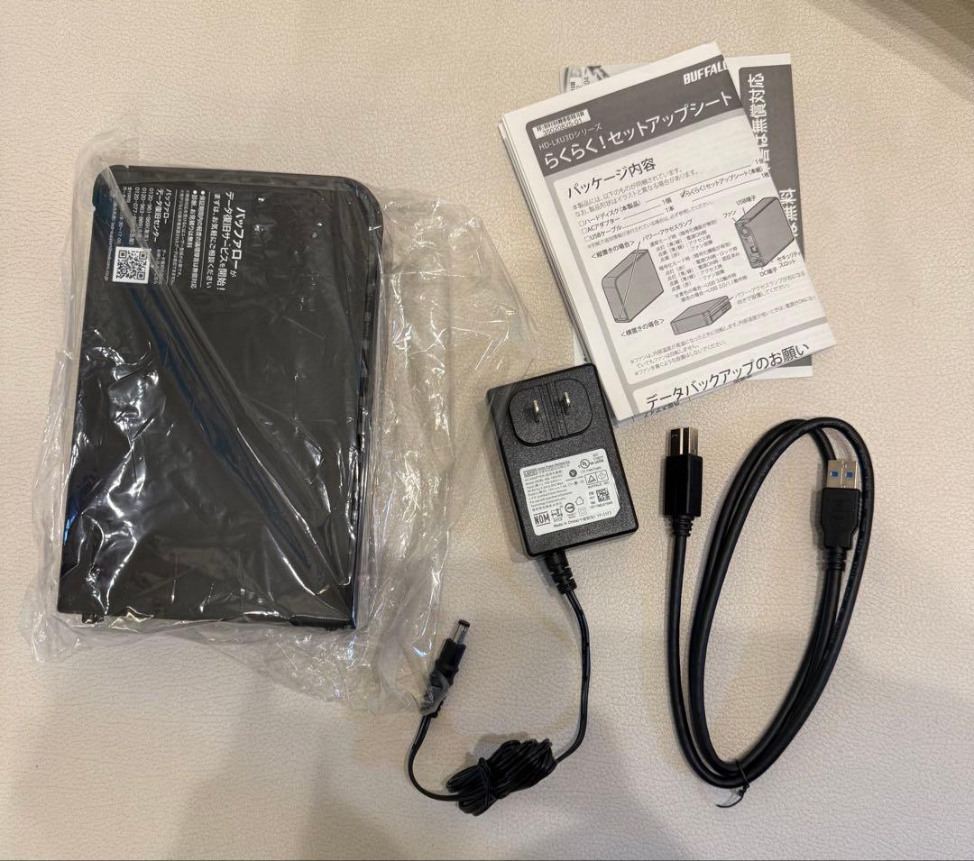 【新品未使用】BUFFALO外付HDD 1TB日本製自動暗号化USB3.0