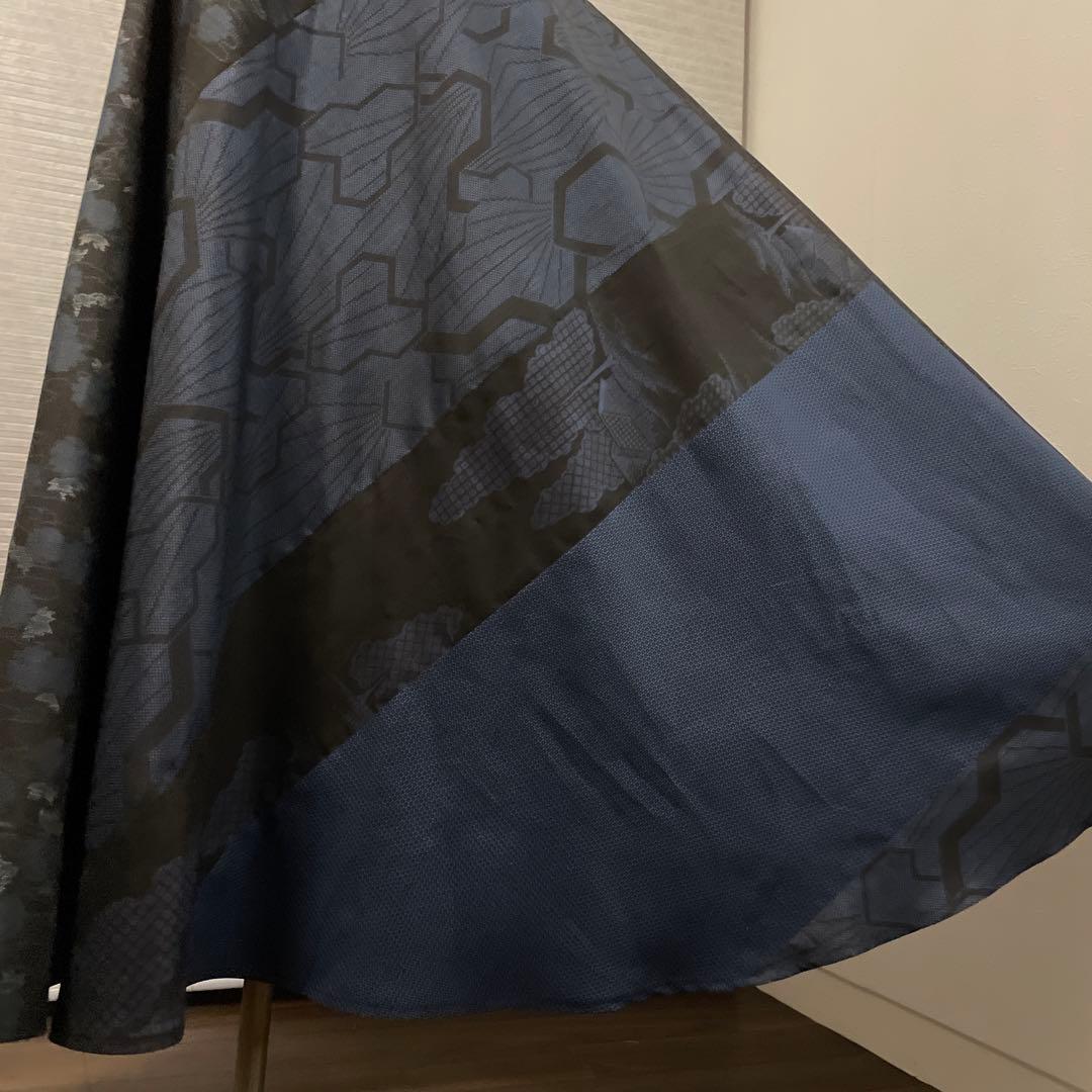 着物ワンピーステントラインマキシ丈【223】大島紬《龍郷柄7マルキ含む》