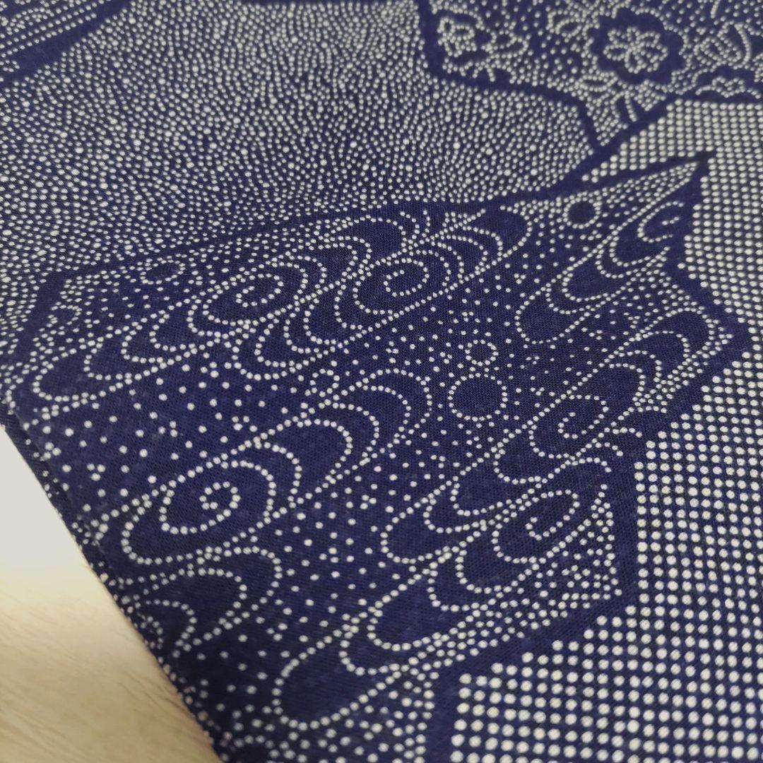 竺仙　籠染め　浴衣　ゆかた　リバーシブル　両目