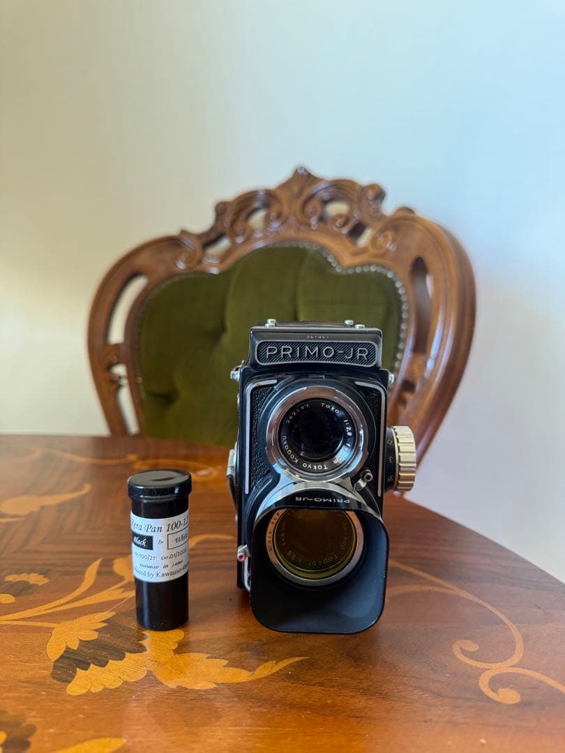 【希少・完動品】PRIMO-JR 二眼レフカメラ　東京光学　127フィルム付