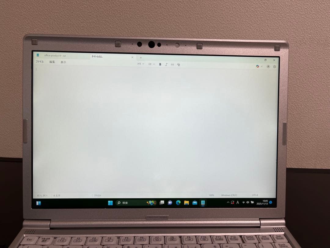 累積4140 CF-SV9 8GB 256GB Office 顔認証