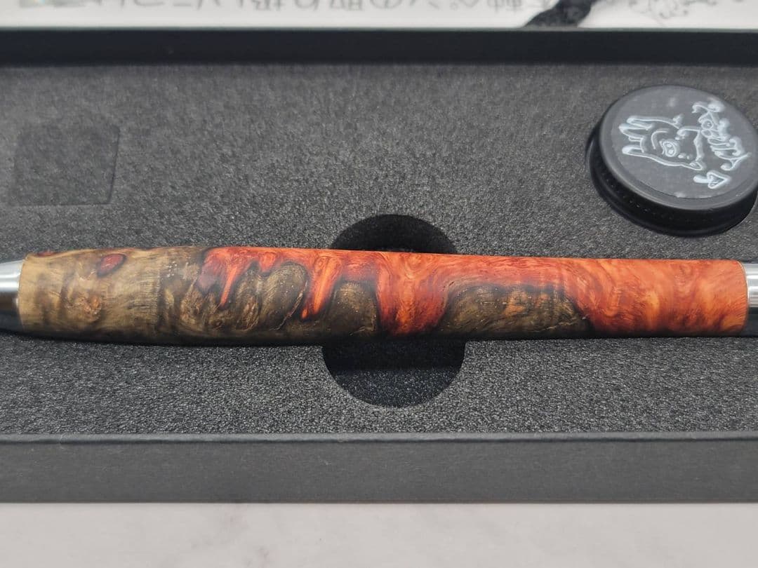 新品　こぶた工房　極上+花梨瘤　赤青瘤　シャープペンシル0.5
