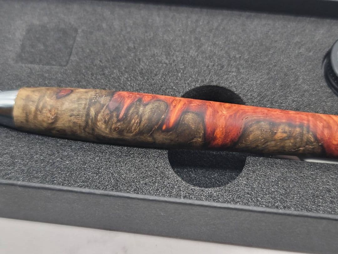 新品　こぶた工房　極上+花梨瘤　赤青瘤　シャープペンシル0.5