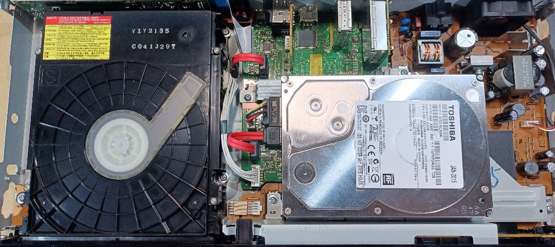 DMR-BWT510 ブルーレイレコーダー　HDD 500GB⇒3TBに換装