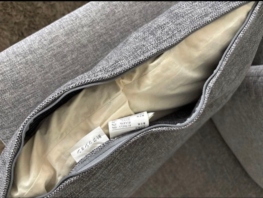 LIVING HOUSE】当時の価格30万・カバリングソファ・羽毛・2.5人用