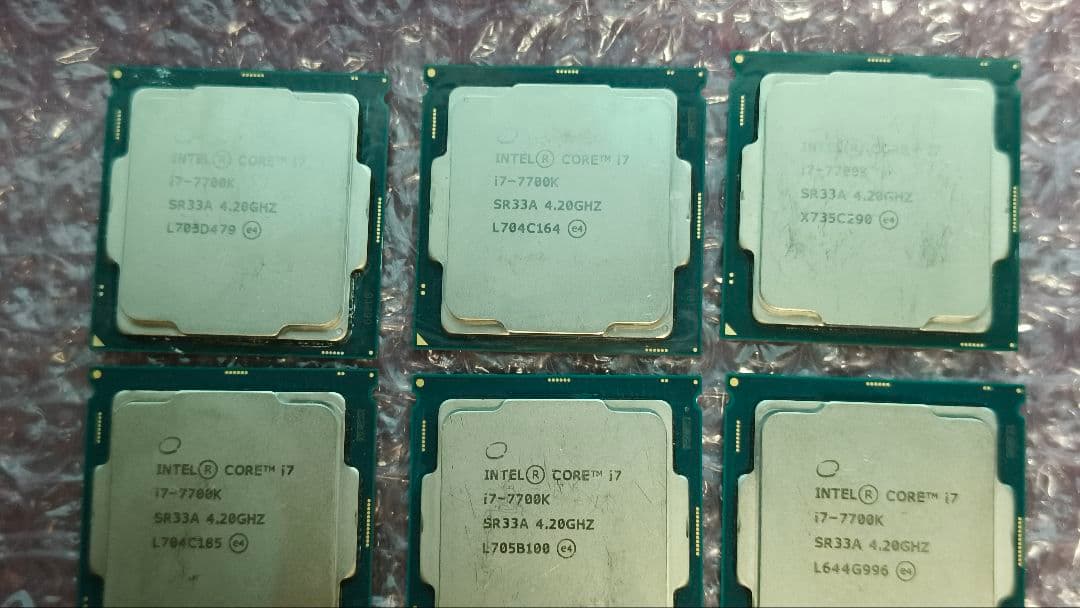 core i7 7700K 9個まとめ売り動作確認済み