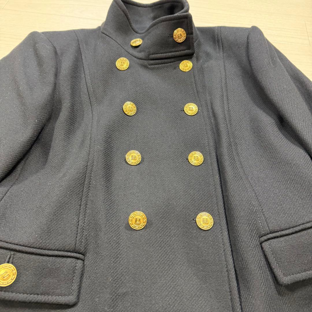 極美品 ZARA 大きい L マンテコ ナポレオン 金ボタン ダブル ブラック
