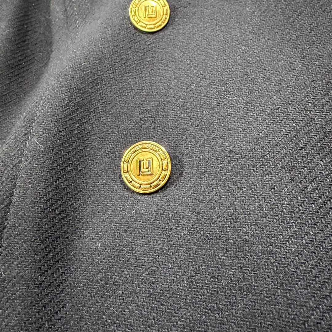 極美品 ZARA 大きい L マンテコ ナポレオン 金ボタン ダブル ブラック