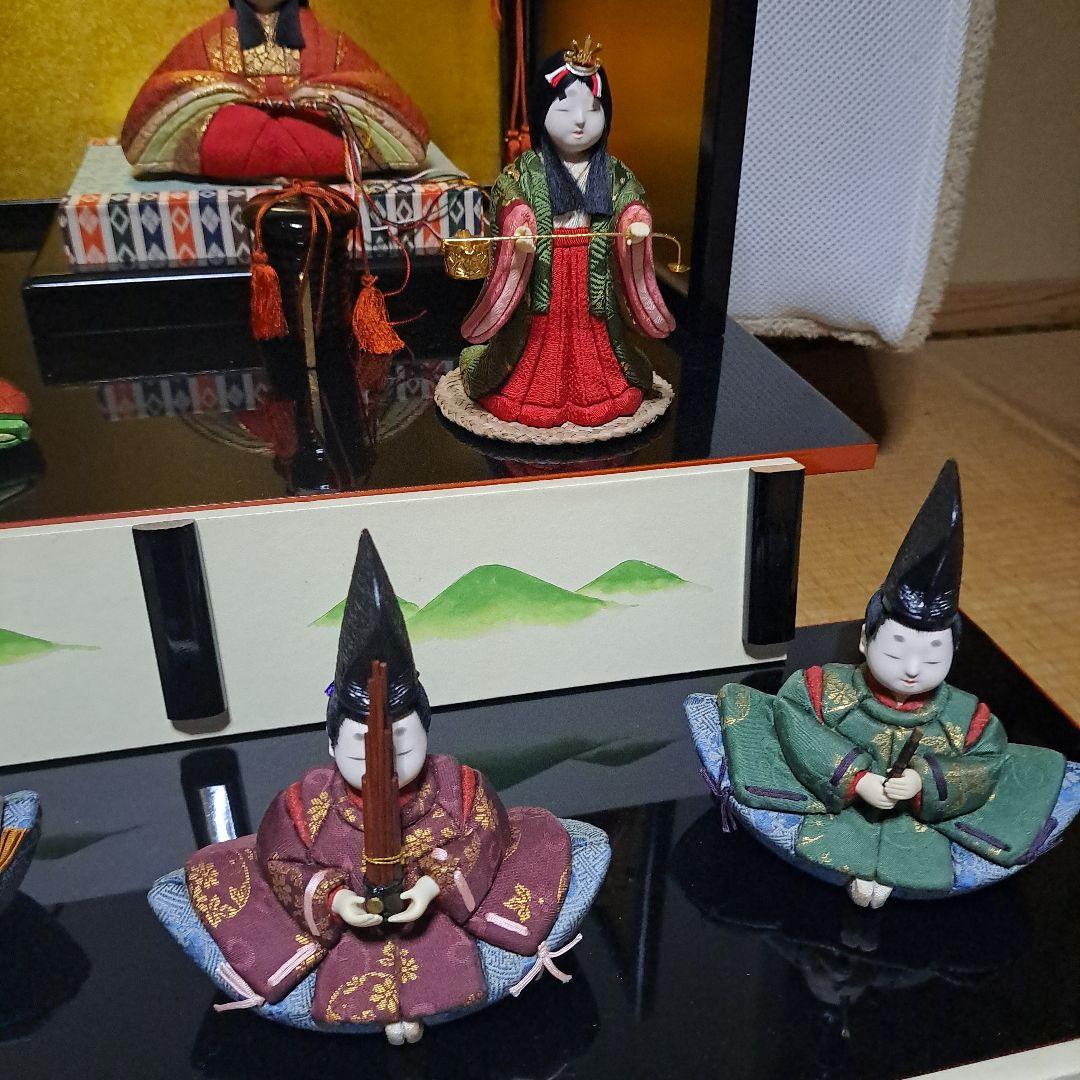 定価 65万 真多呂人形 京都 伝統工芸品 雛人形セット 15体 豪華 日本人形