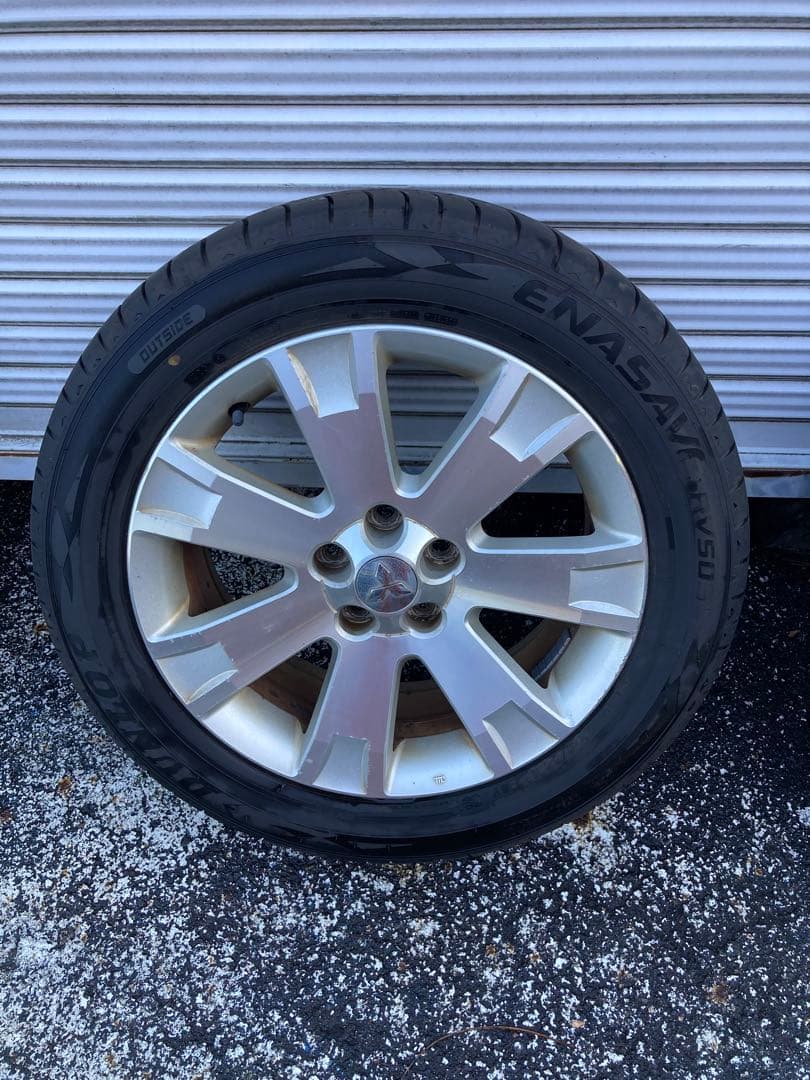 デリカD:5純正アルミ&タイヤ　DANLOP ENASAVE 225/55R18