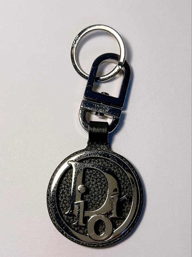 ディオール　Dior キーホルダー　キーリング　Dior ロゴ　ブラック