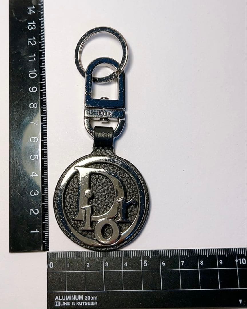 ディオール　Dior キーホルダー　キーリング　Dior ロゴ　ブラック