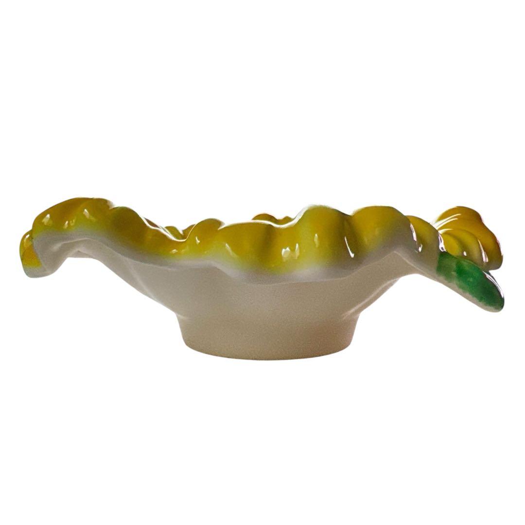 希少な日本製！【新品未使用】ハイビスカス 陶器 アクセサリートレイ 2点セット