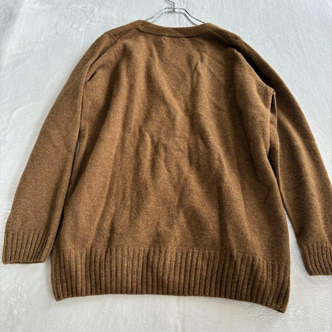 マーガレットハウエル メリノ カシミヤ カーディガン 23AW ブラウン