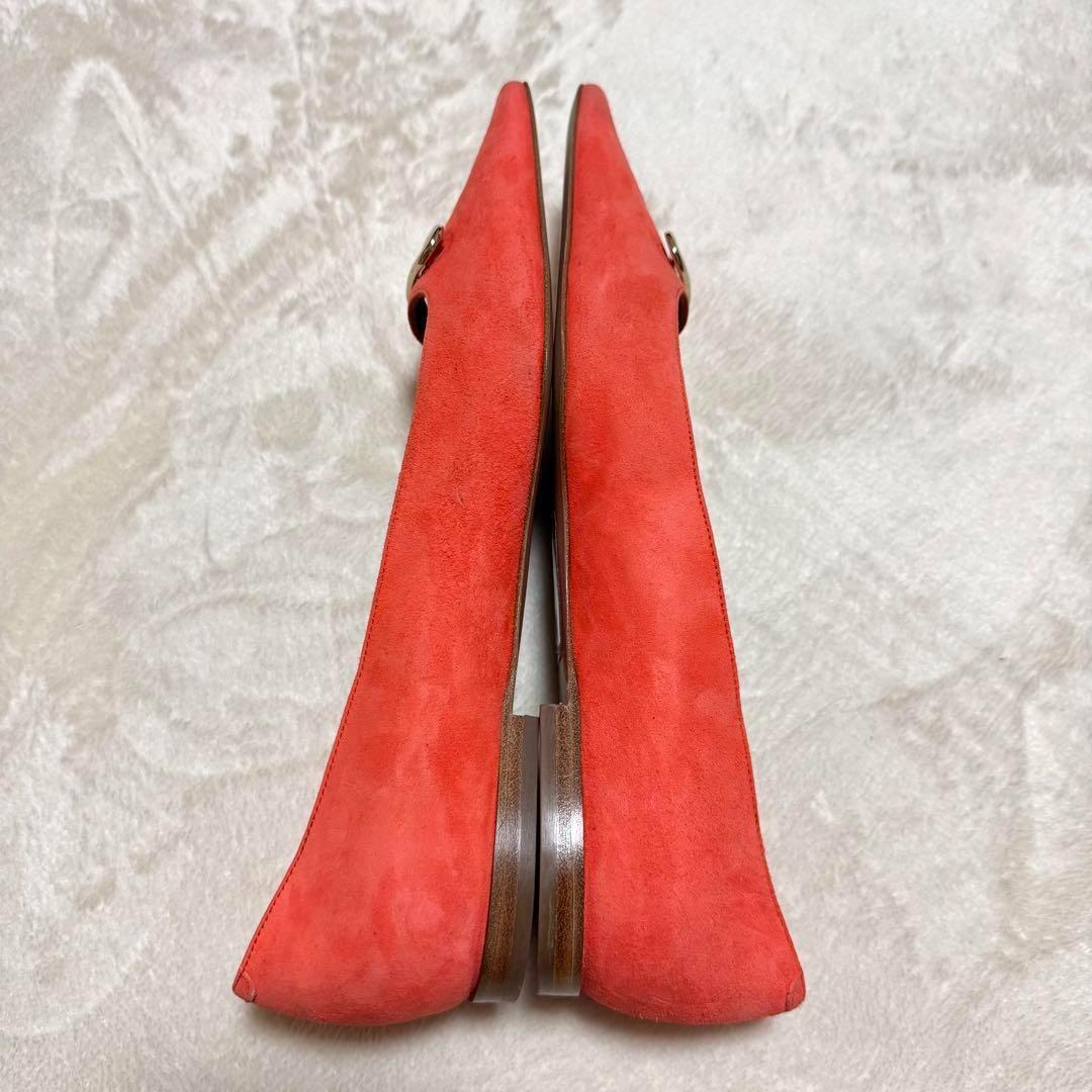 未使用級 ペリーコ アネッリ フラットシューズ ゴールド金具