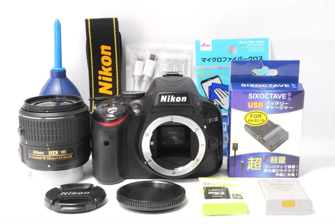 おまけ多数✨簡単操作✨Nikon D5100✨画面が回転✨スマホ転送✨自撮り可能