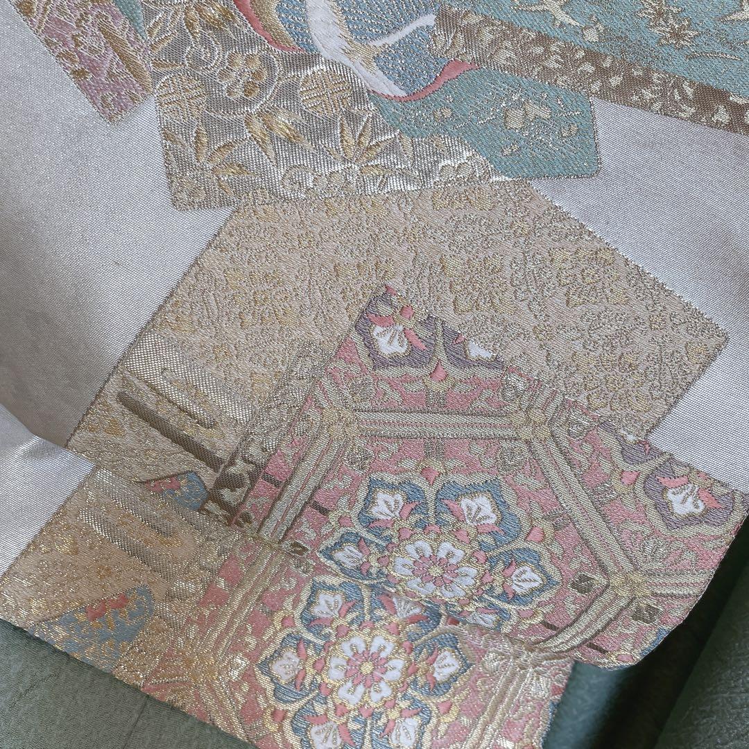 色無地　フルセット　小紋　躾糸付き　地紋　シンプル　礼装　カジュアル　着物　P4