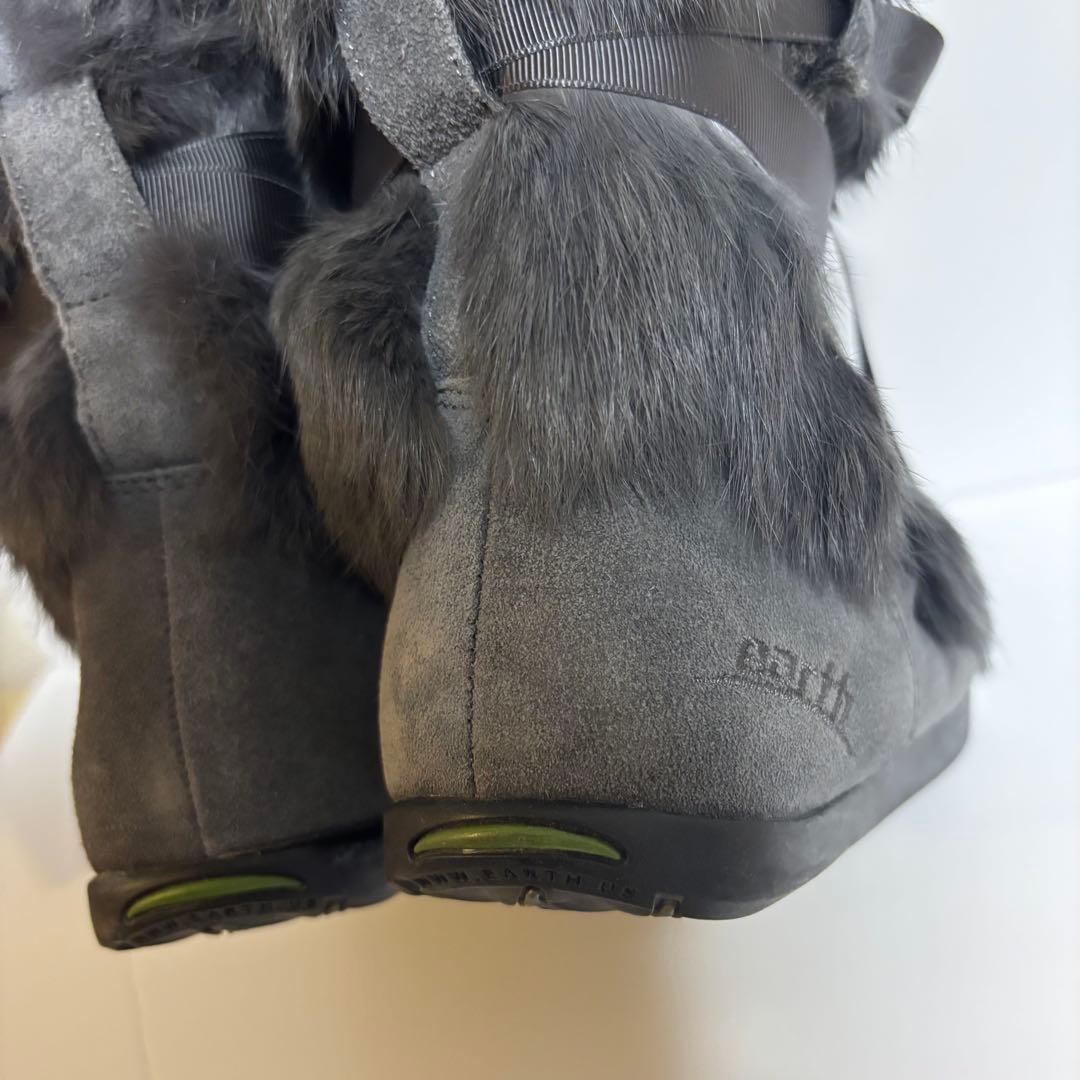 【美品】平成ギャル Y2K archive ファー リボン ムートンブーツ 23