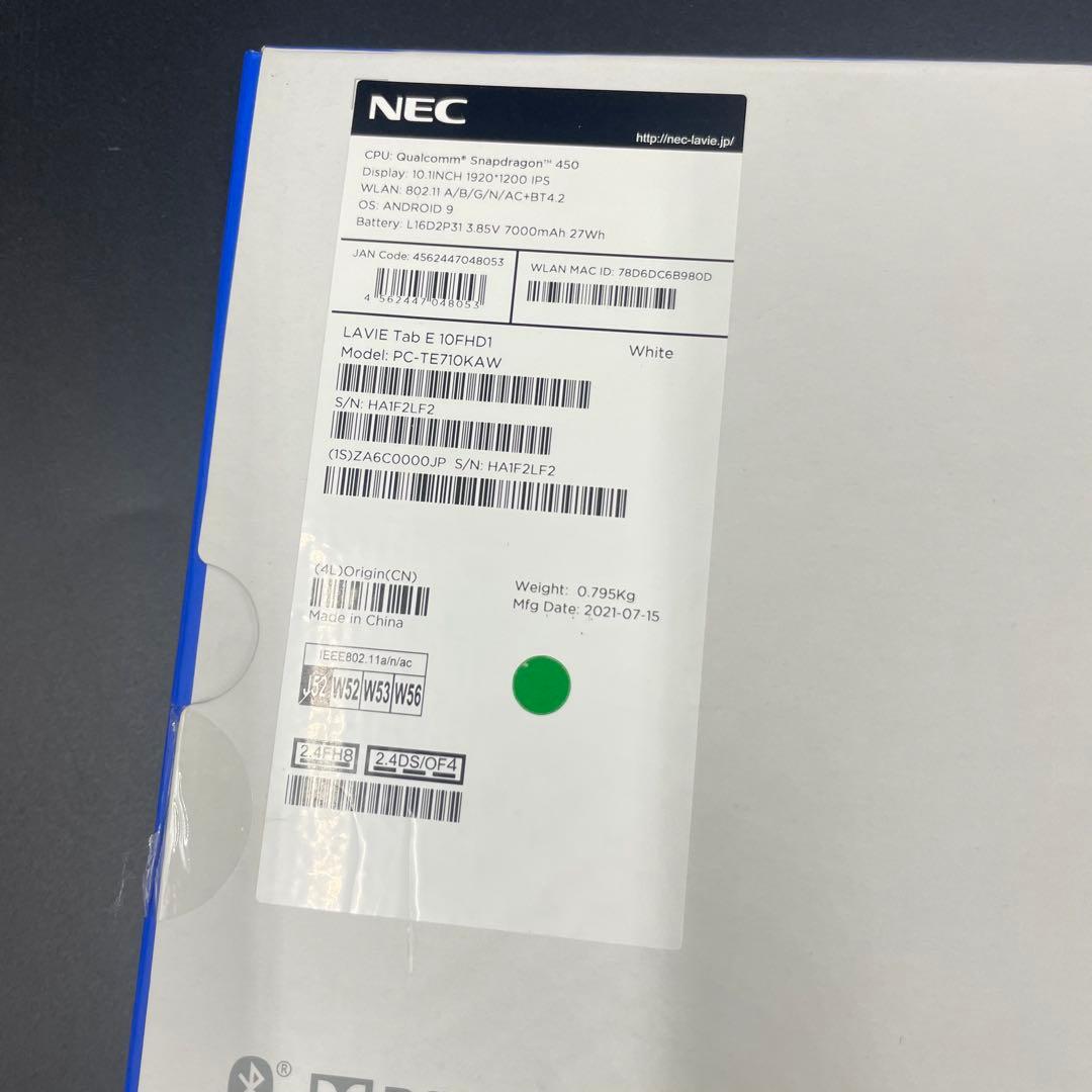 ⚪︎NEC LAVIE Tab E10FHD1 10.1インチ 64GB