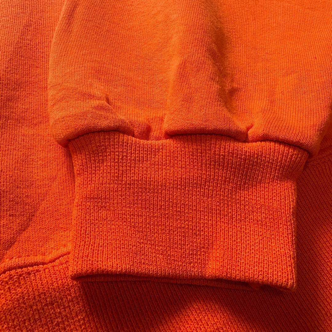 【美品/XL】ラッセルアスレティック 前V無地スウェット オレンジ メキシコ製