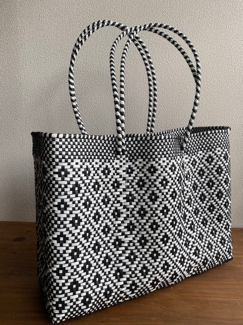 #G133-L1-特大サイズ　メキシコ　オアハカ直送　メルカドバッグ