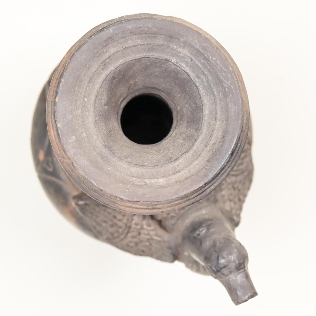 黒陶鳥形ケンディ テラコッタ 水差し