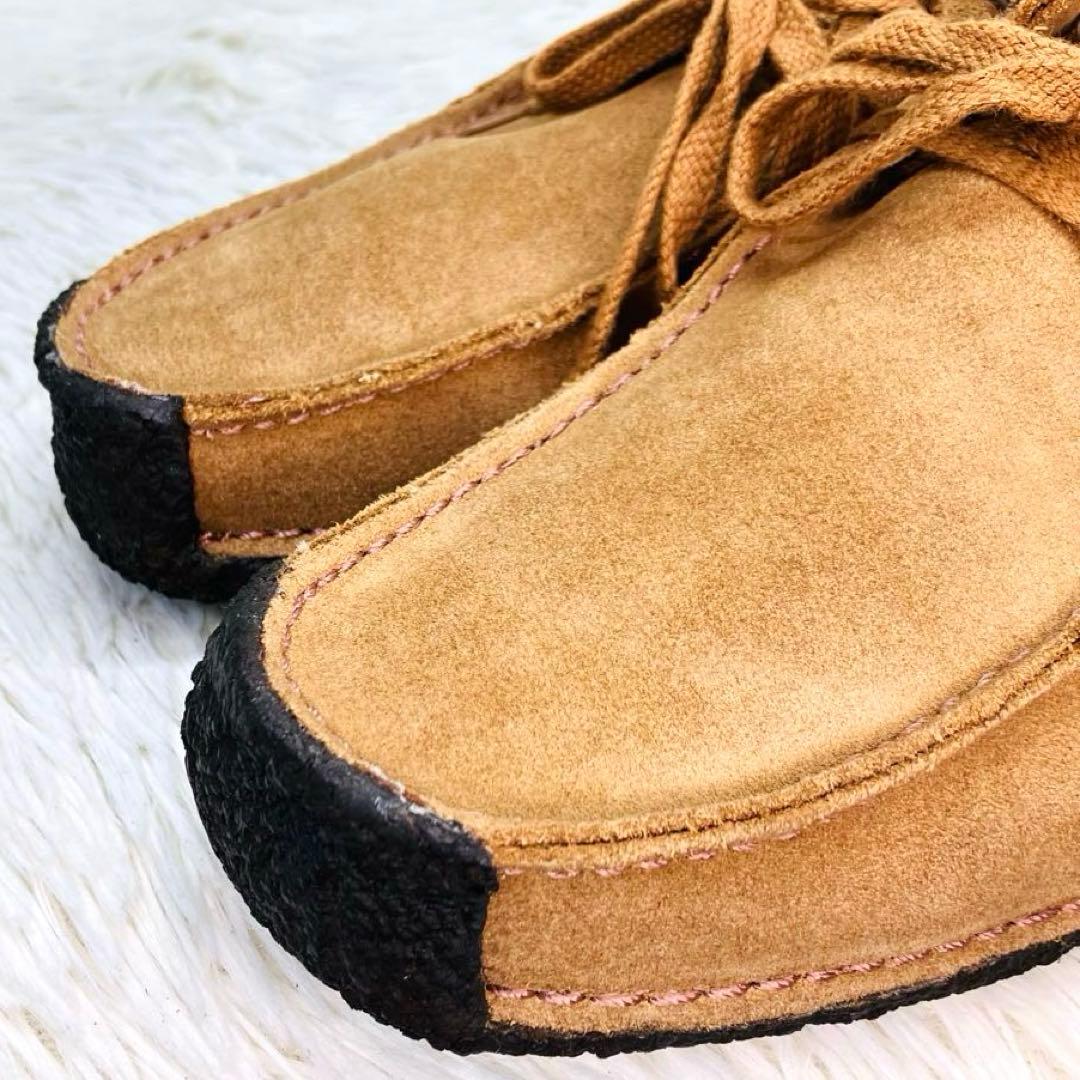 【極美品】Clarks UK4.5クラークス ナタリー ライトブラウン ワラビー