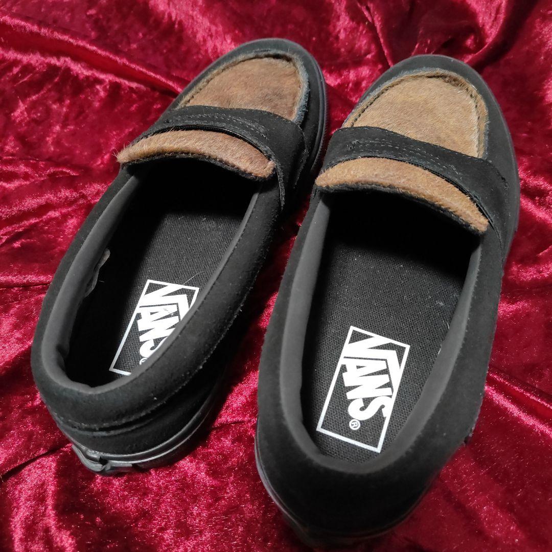 極美品　バンズ　ローファー 　ファー　Ｕチップ　23.5