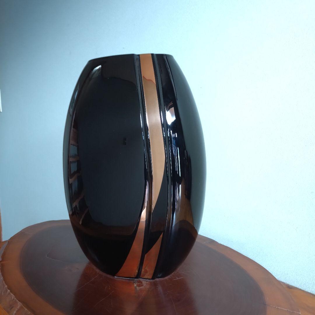 花瓶 藤森兼明 アールデコテイスト ブラック ポストモダン 黒 フラワーベース