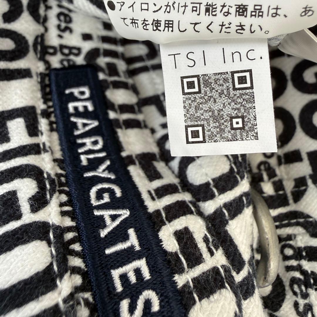 現行タグ　パーリーゲイツ　パンツ　XL〜XXL相当　総柄　黒　白　コットン素材