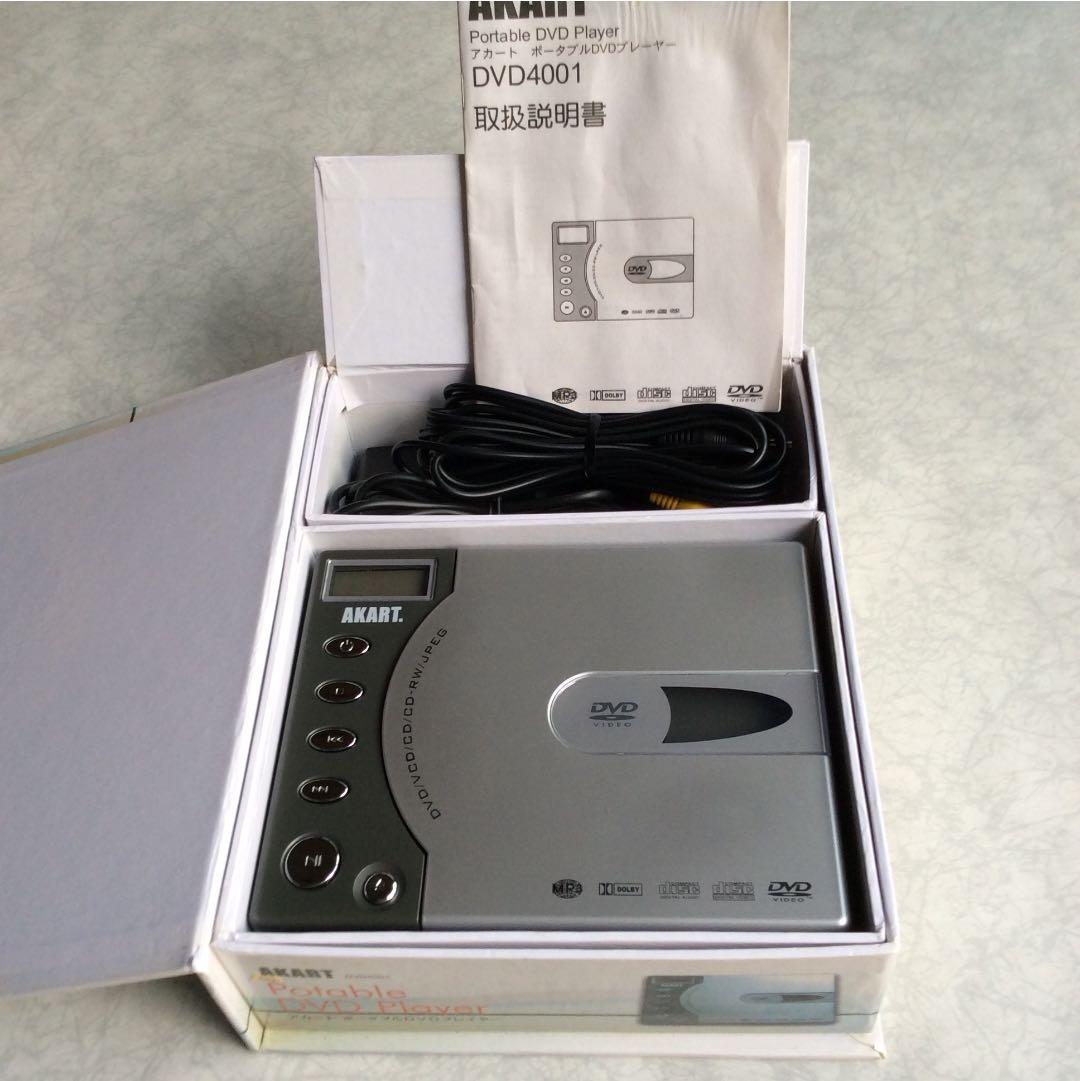 <値下げ> アカートポータブルDVDプレーヤー(美品)