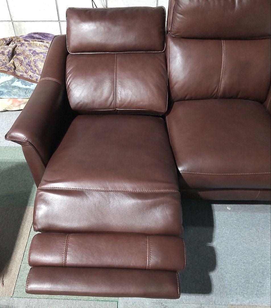 【美品】NITORI　ニトリ　電動リクライニングソファ　チェリーブ　２人用