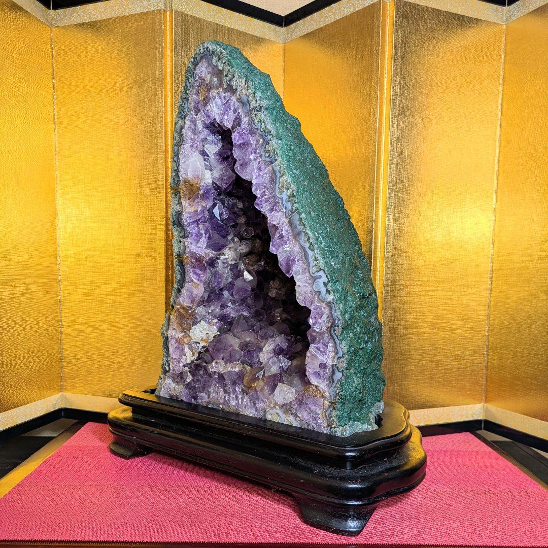 アメジストドーム 11.7㌔ 鑑賞石 観賞石 水石 盆石 天然石 鉱物 紫水晶