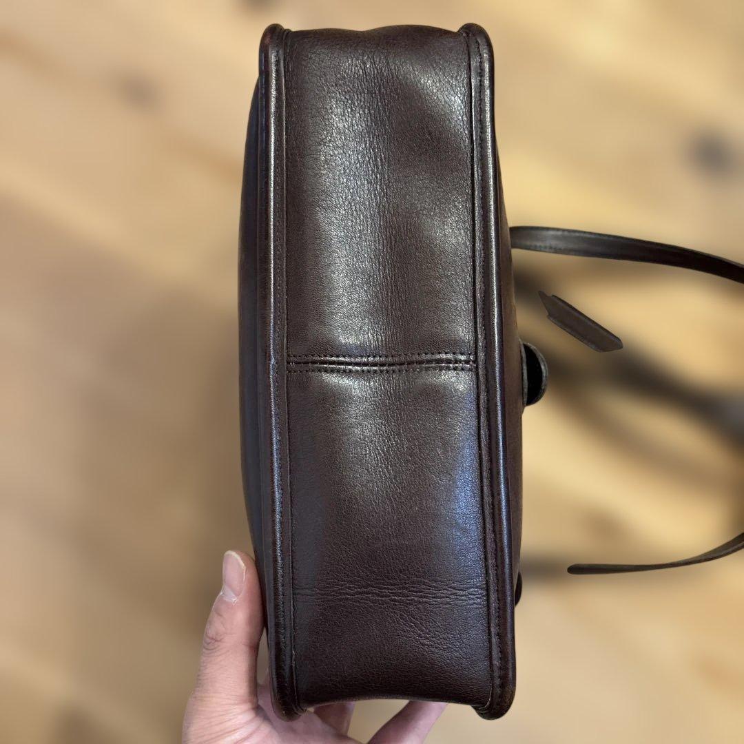 オールドコーチ ショルダーバッグ 2way ウィリス レザー 茶　USA製