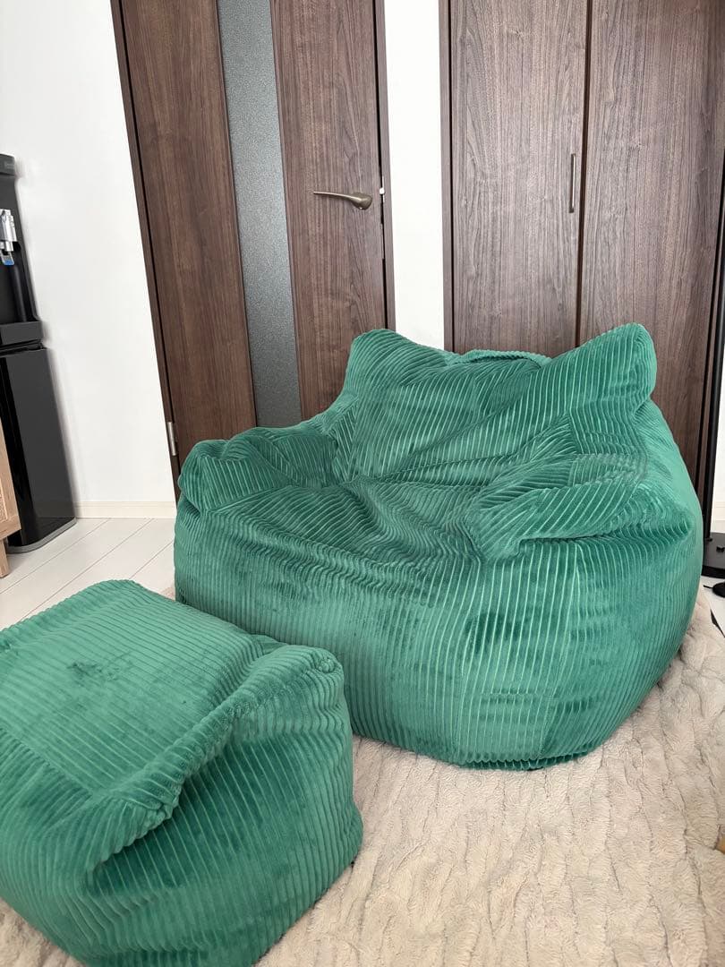 Loosy 一人掛けビーズソファ　green