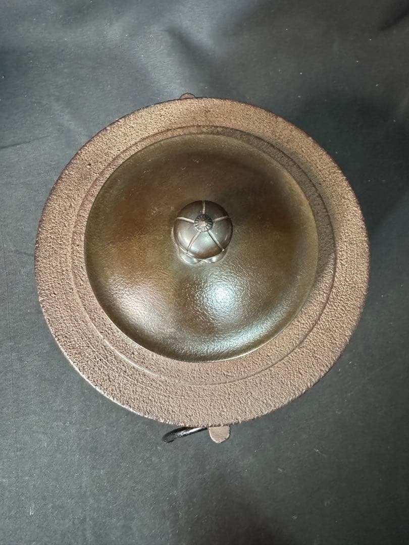 G63 送料無料　茶釜　竹地紋　肩衝釜　釜師　浄義　茶道具　茶道　木箱